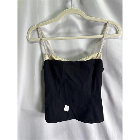 Reformation Black Melanie Top Size 4 with Stain - Picture 2 of 6